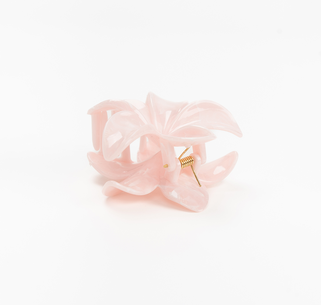 Заколка-краб Мармалато, цвет розовый-белый #5