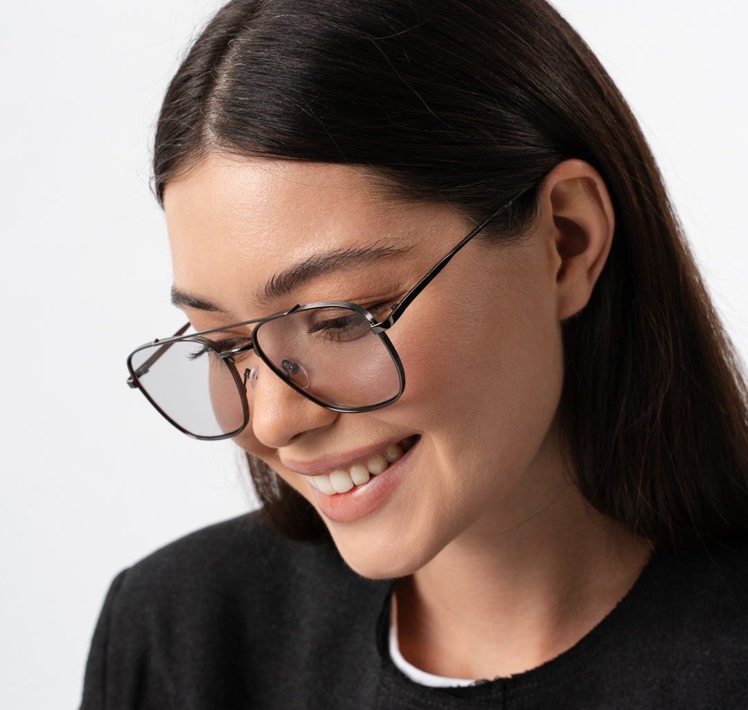 Очки с чехлом Мармалато, цвет светло серый-серый #3