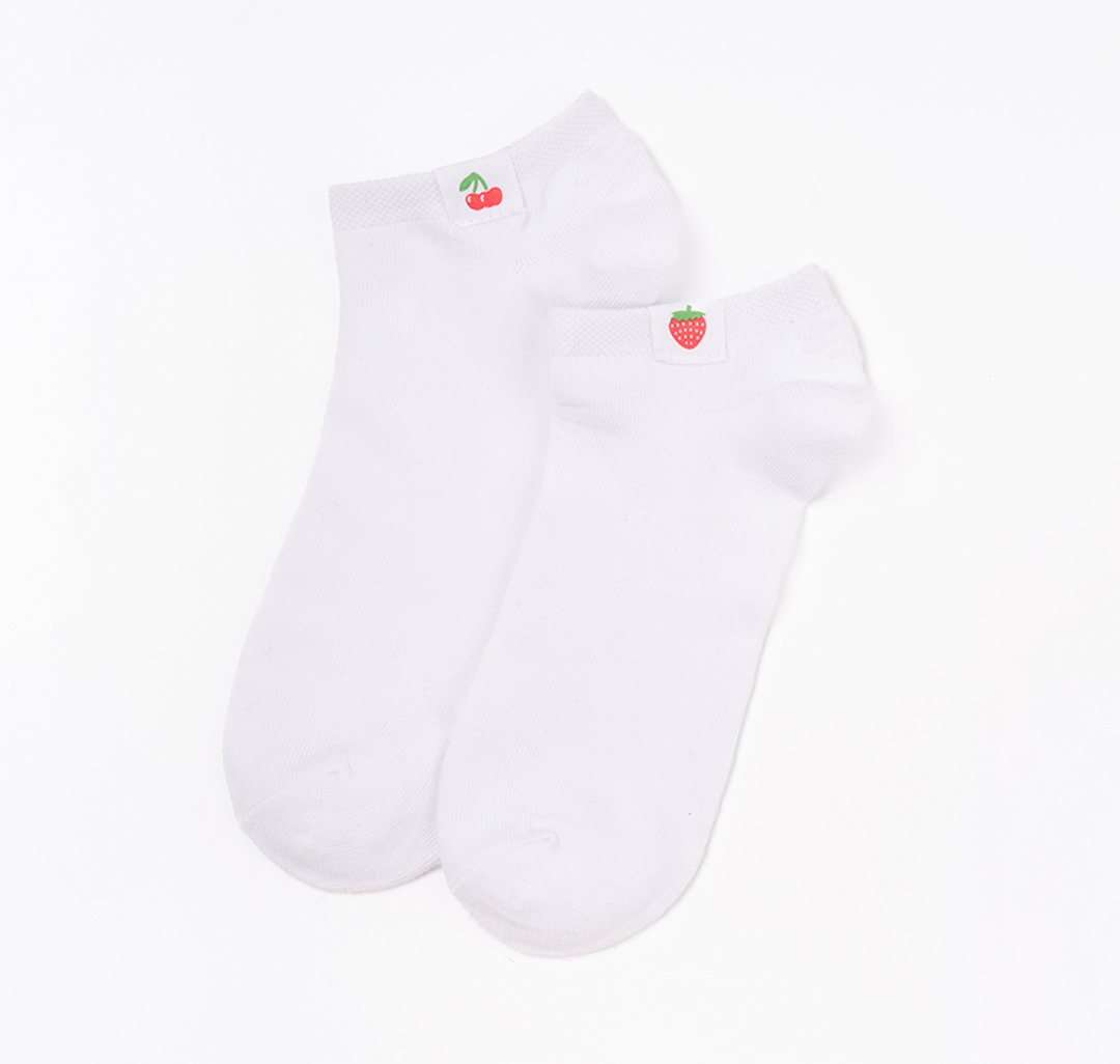 Носки (2 пары) Мармалато, цвет белый-красный-зеленый #1