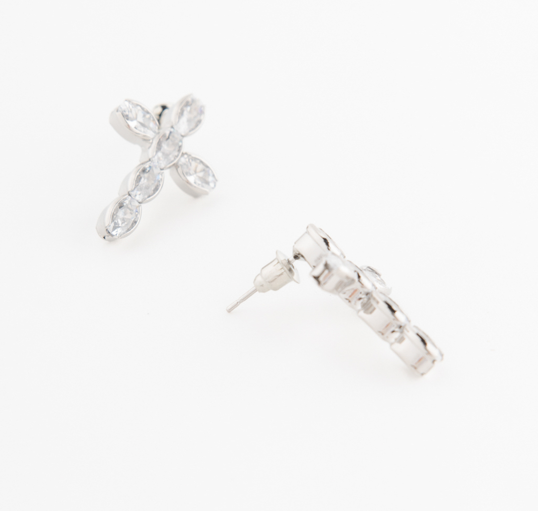 Серьги Мармалато, цвет Серебро-прозрачный #1