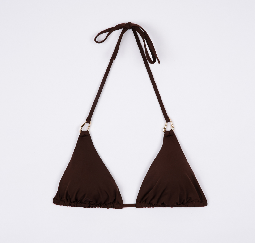 Купальный топ Мармалато, цвет шоколадный-золото #2