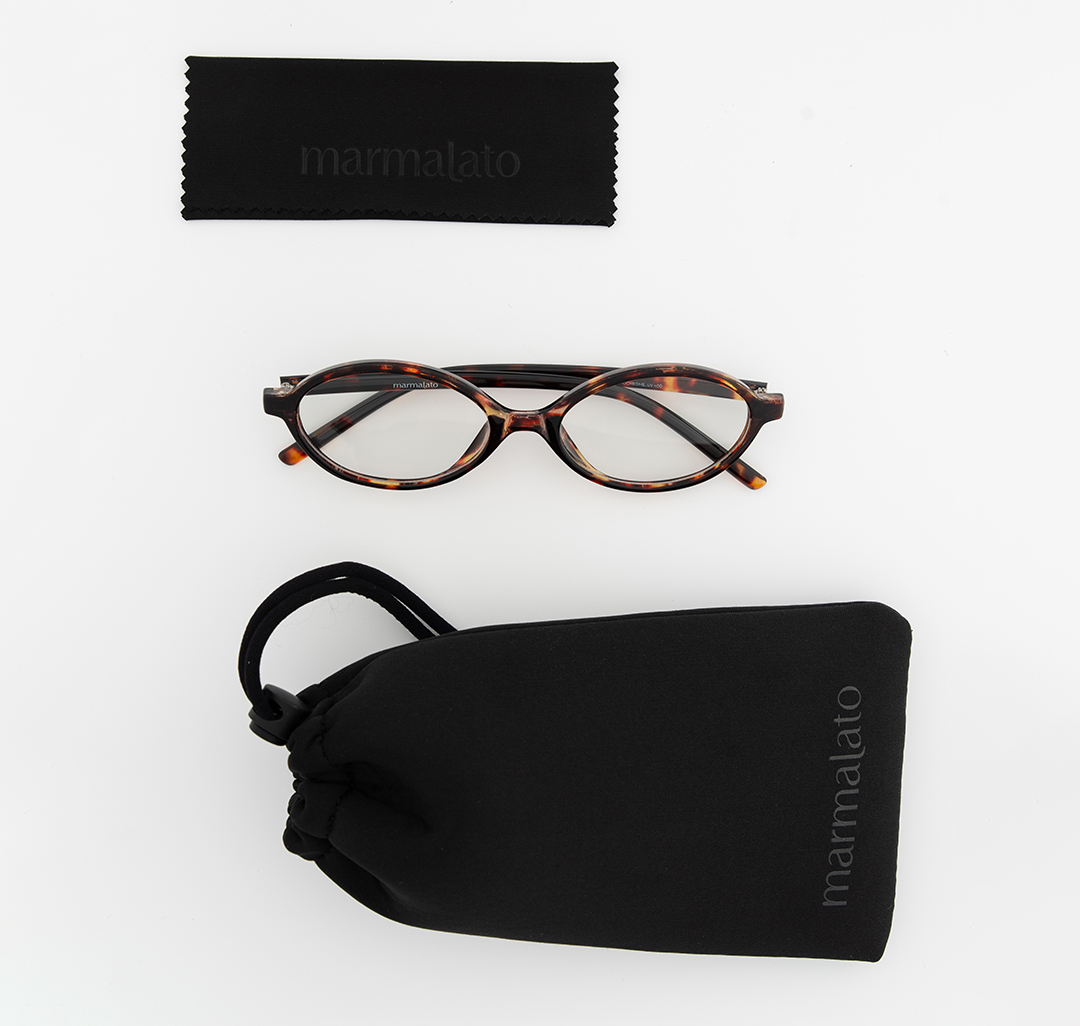 Очки с чехлом Мармалато, цвет прозрачный-коричневый-бежевый #9
