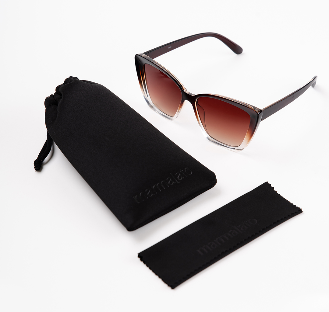 Очки солнцезащитные коричневые Мармалато, цвет Коричневый-бежевый #7