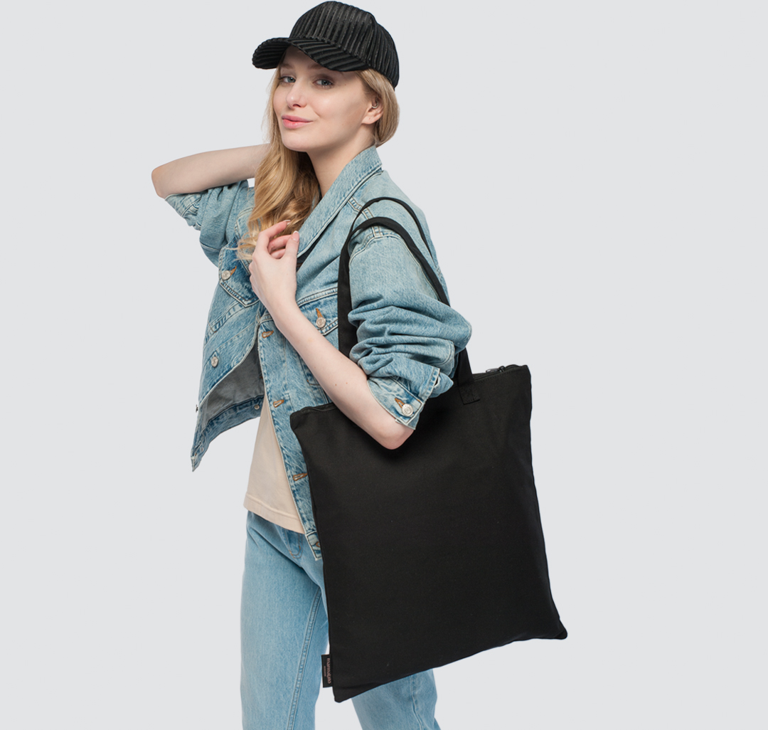 Черная сумка шоппер Мармалато, цвет черный #2