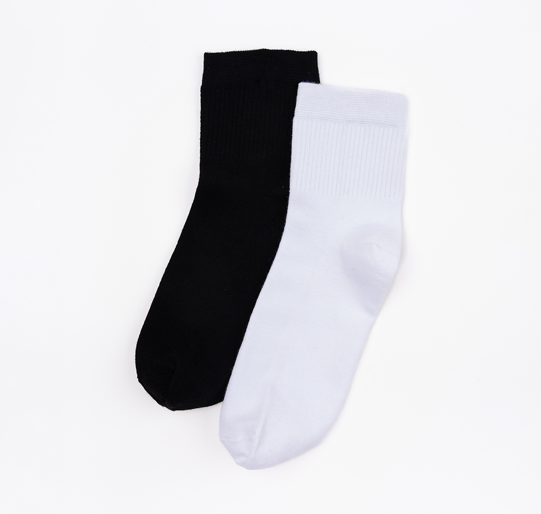 Носки (2 пары) Мармалато, цвет черный-белый #1