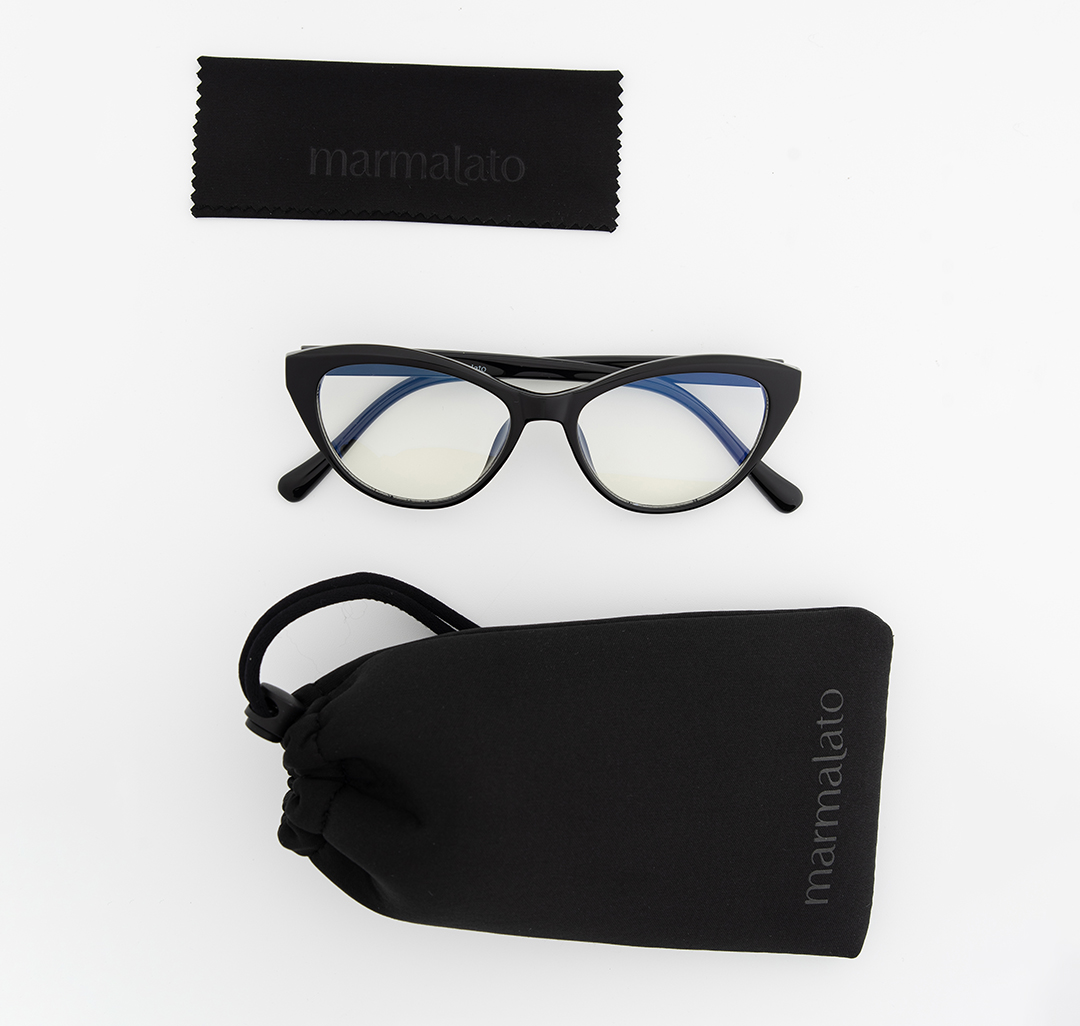 Очки имиджевые прозрачные-черные Мармалато, цвет прозрачный-черный #10