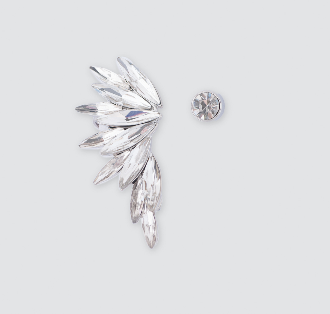 Серьги Мармалато, цвет Серебро-прозрачный #1