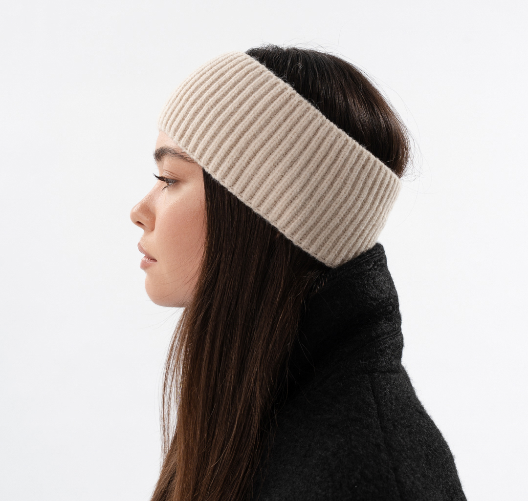 Повязка на голову Мармалато, цвет светло-бежевый #2