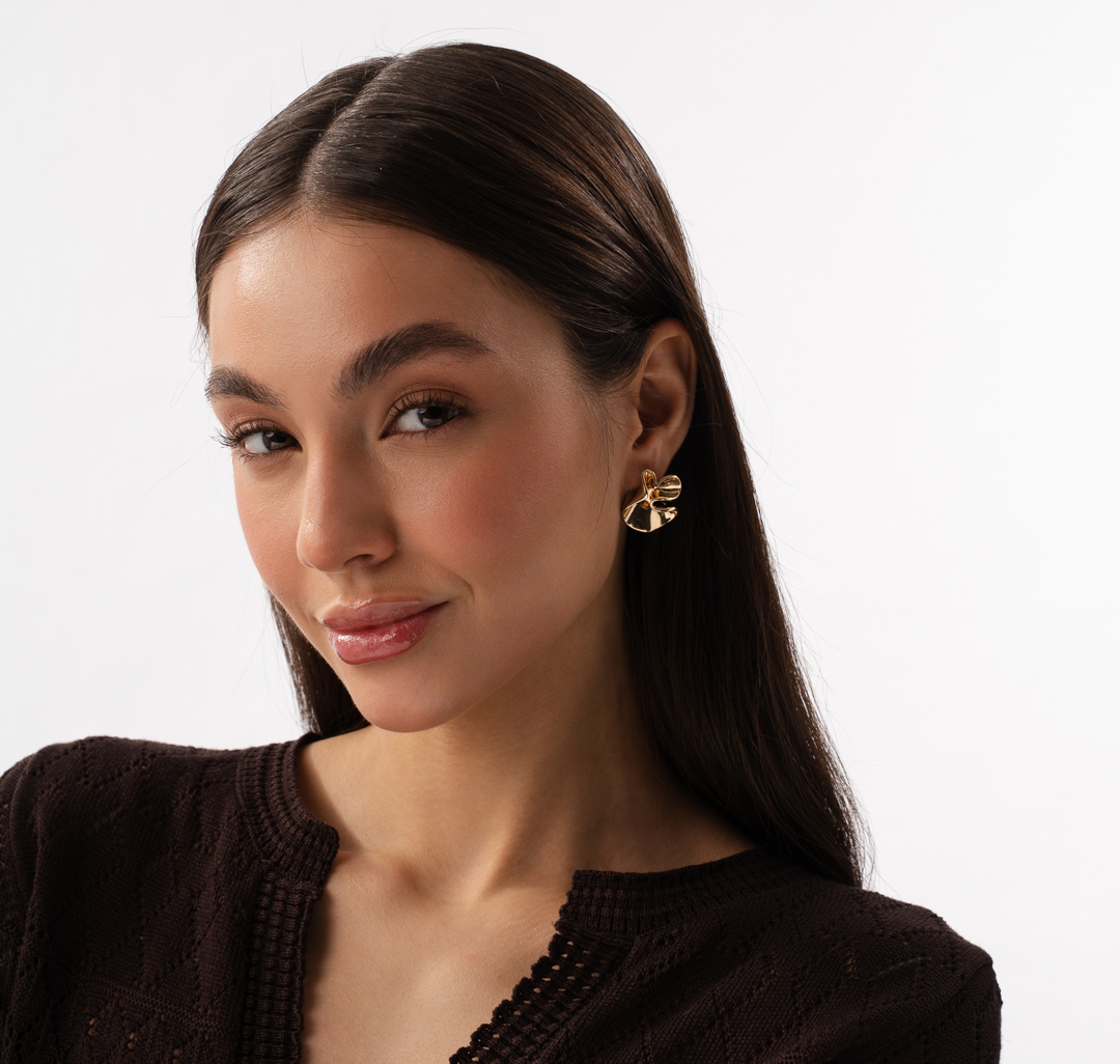 Серьги Мармалато, цвет золото #2