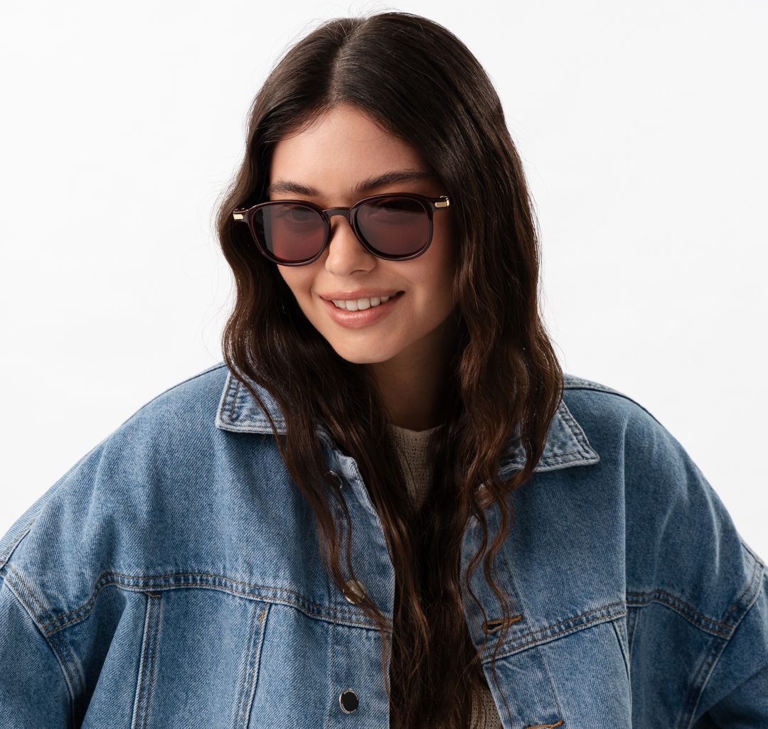 Очки с чехлом Мармалато, цвет винный-золото #2