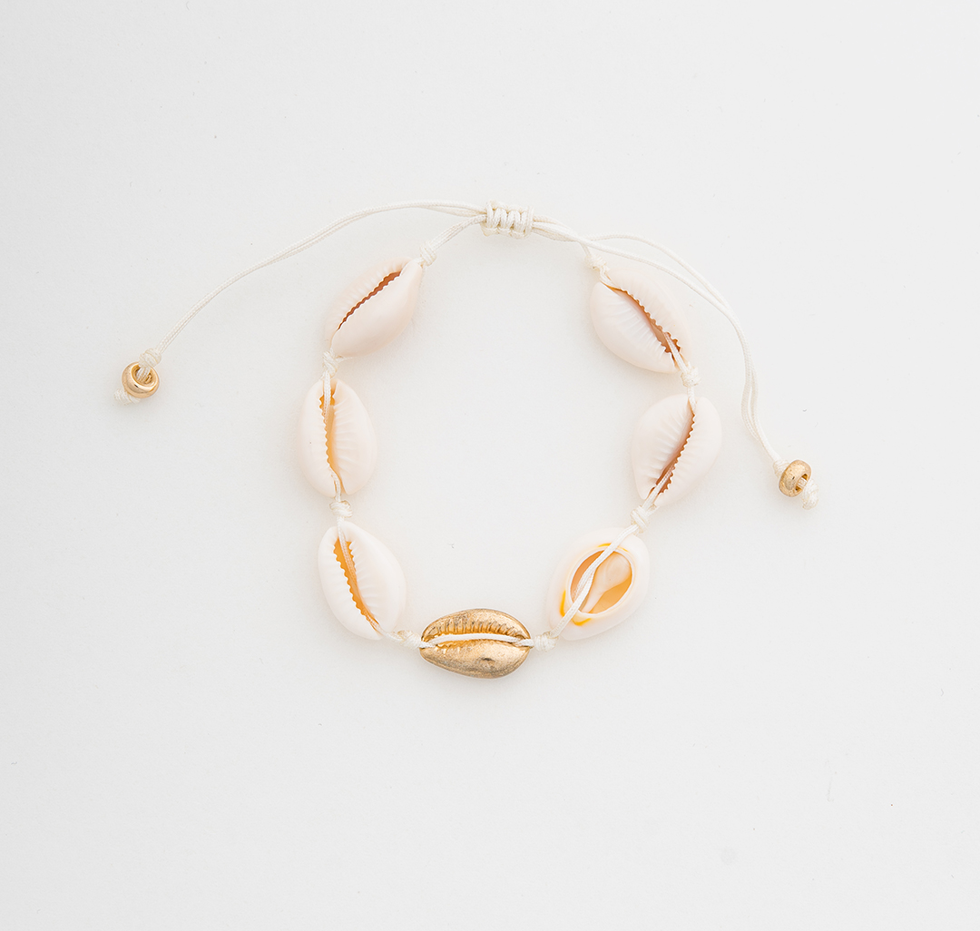 Браслет Мармалато, цвет белый-золото #1