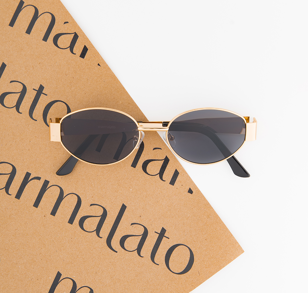 Очки с чехлом Мармалато, цвет Черный-золото #3