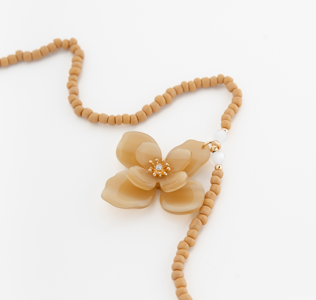 Колье Мармалато, цвет бежевый-молочный-золото #4
