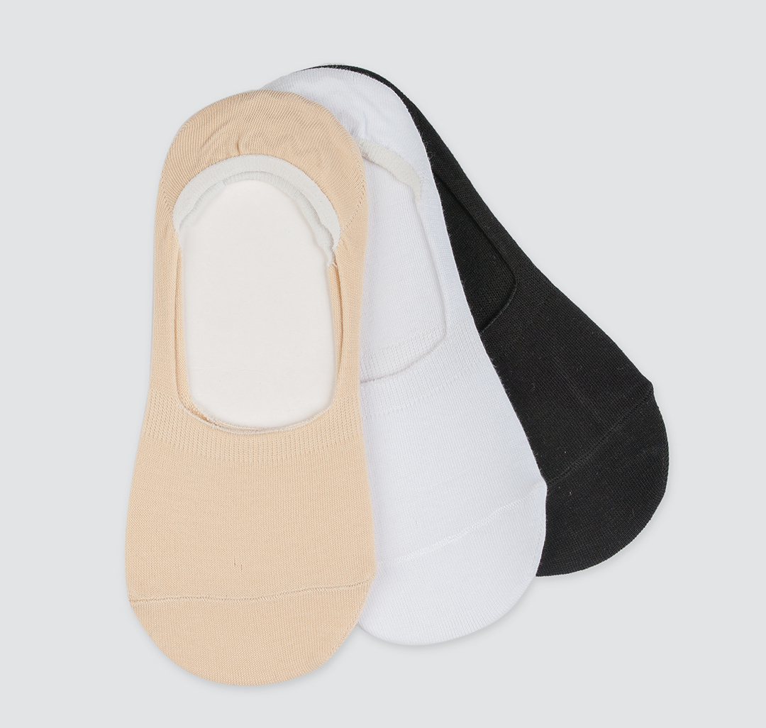 Набор носков (3 шт) Мармалато, цвет белый-бежевый-черный #1
