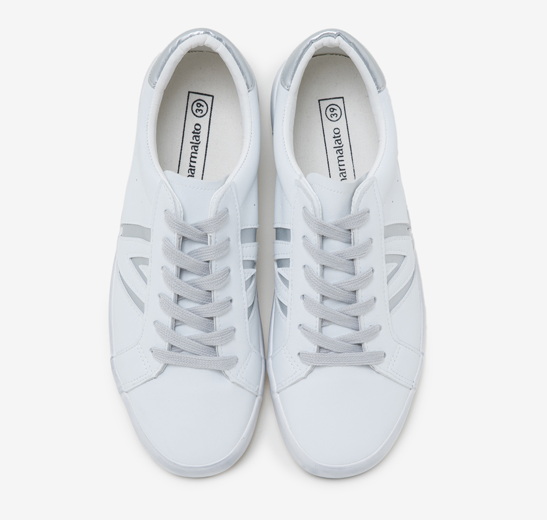 Кеды Мармалато, цвет Белый-серебряный #4