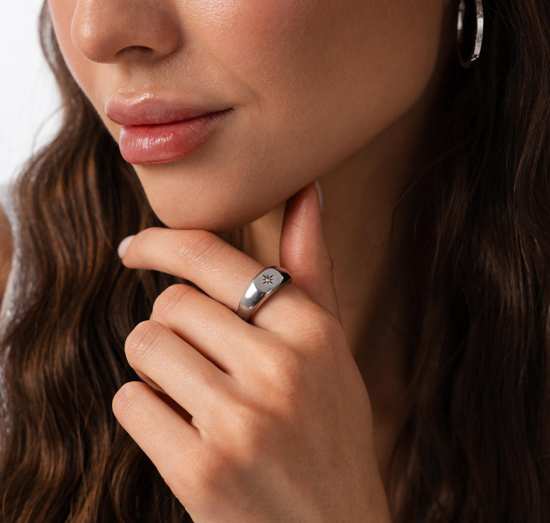 Кольцо Мармалато, цвет Серебро-прозрачный #3