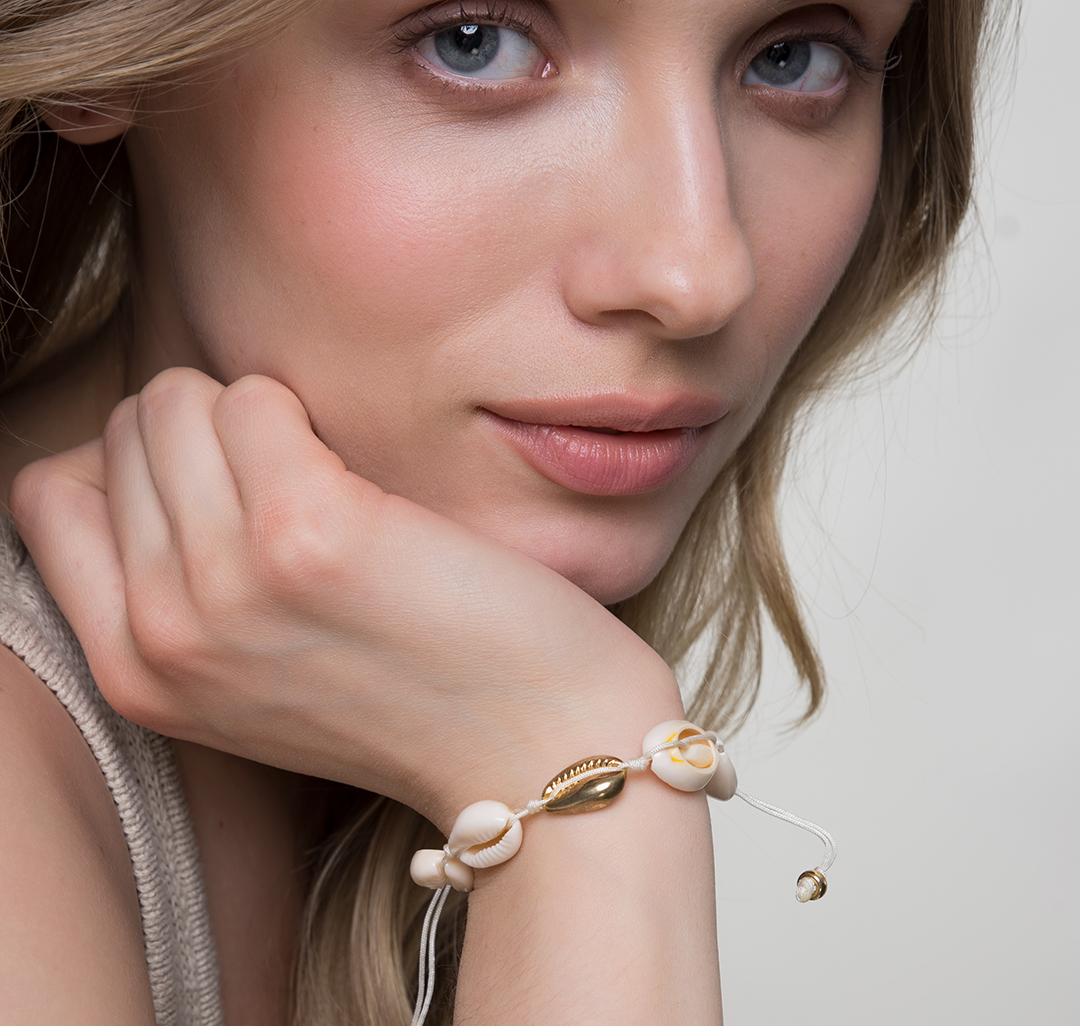 Браслет Мармалато, цвет белый-золото #2