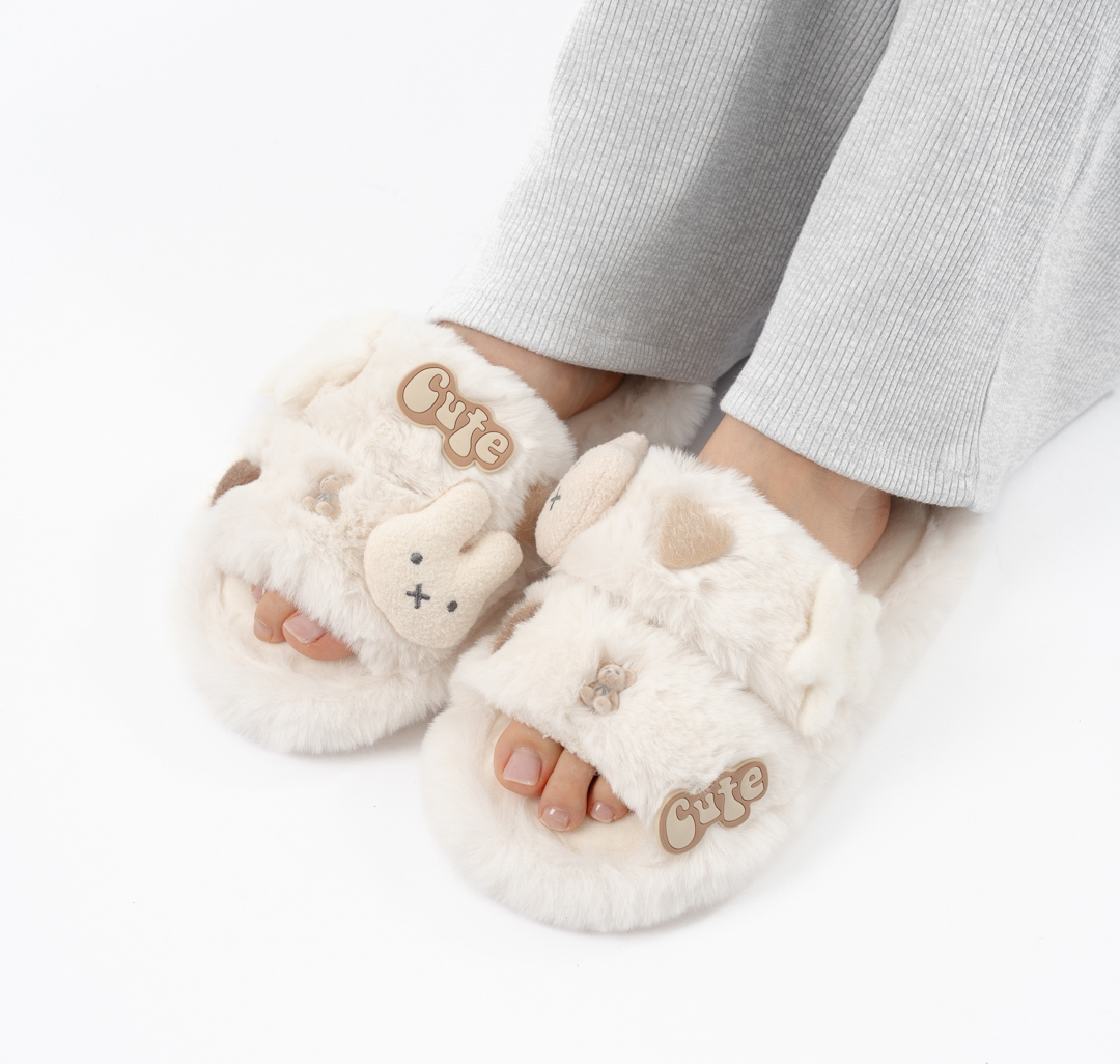 Домашние тапочки Мармалато, цвет Молочный-разноцветный #5