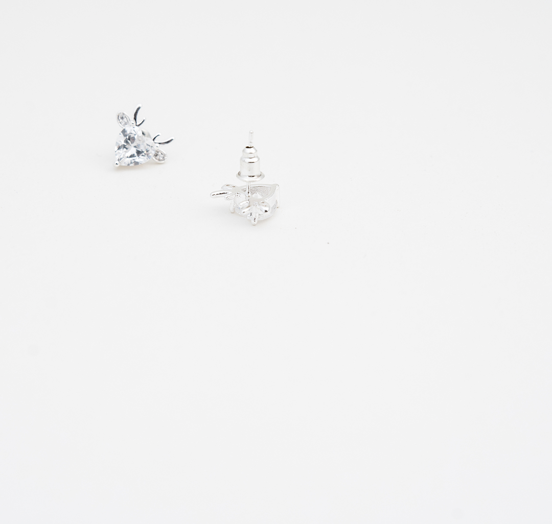 Серьги Мармалато, цвет белое серебро-прозрачный #2