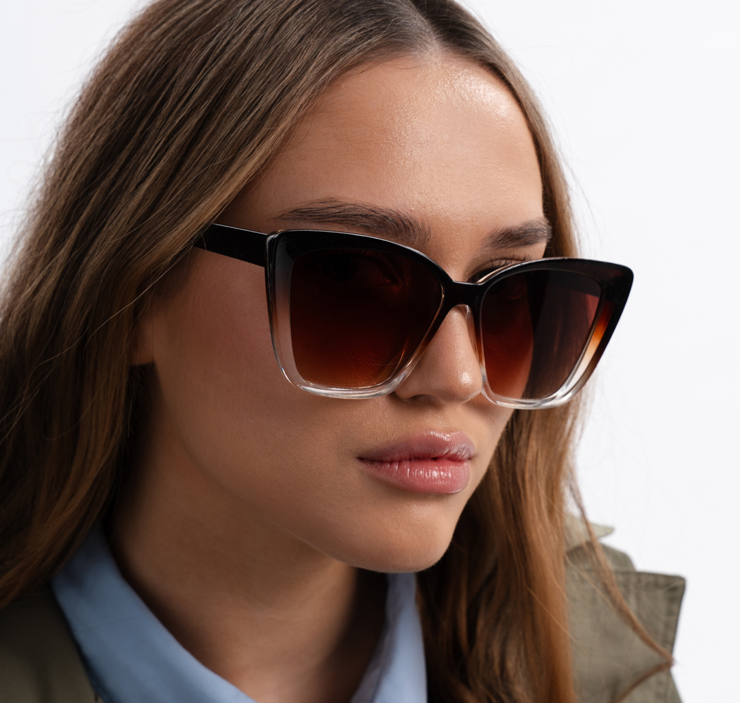 Очки с чехлом Мармалато, цвет коричневый-бежевый #1