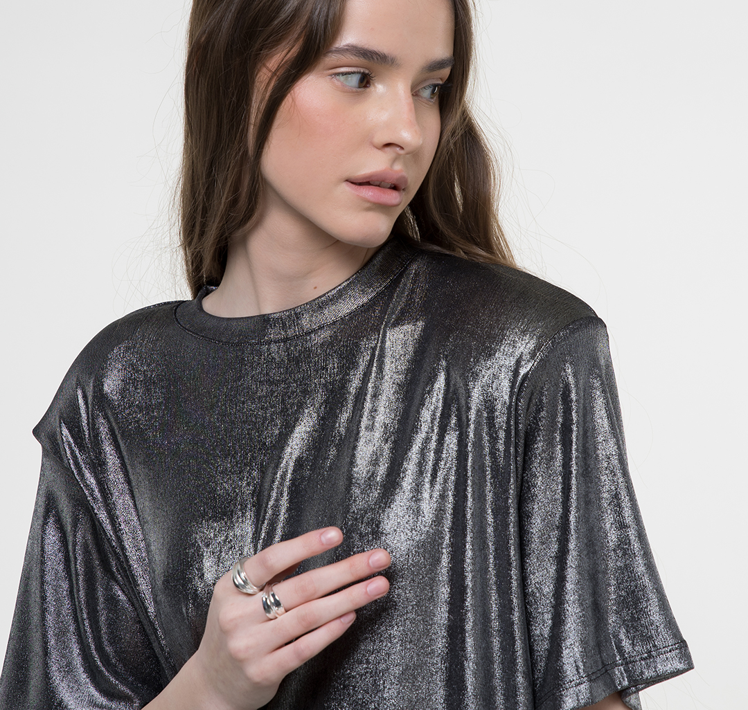 Набор колец (3 шт) Мармалато, цвет белое серебро #2