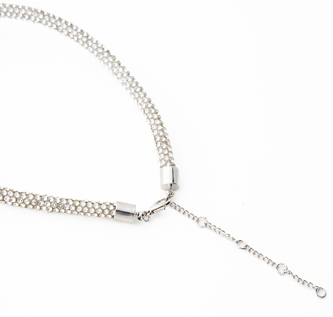 Чокер Мармалато, цвет Белое серебро-прозрачный #3