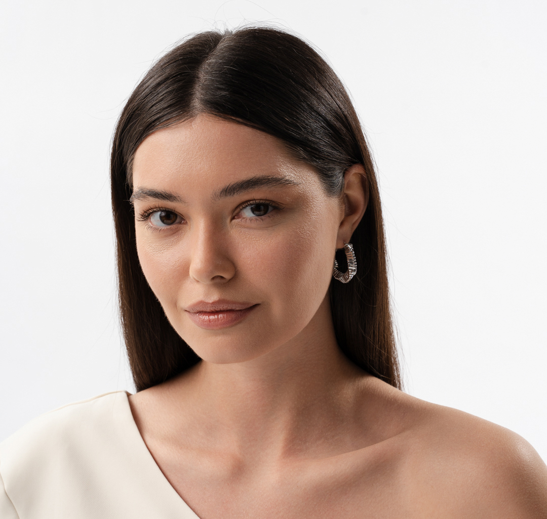 Серьги Мармалато, цвет серебро #3