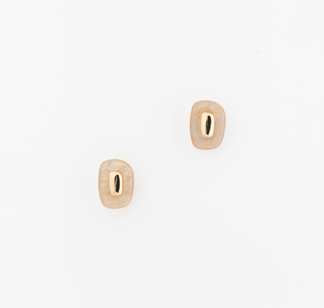 Серьги Мармалато, цвет бежевый-золото #3