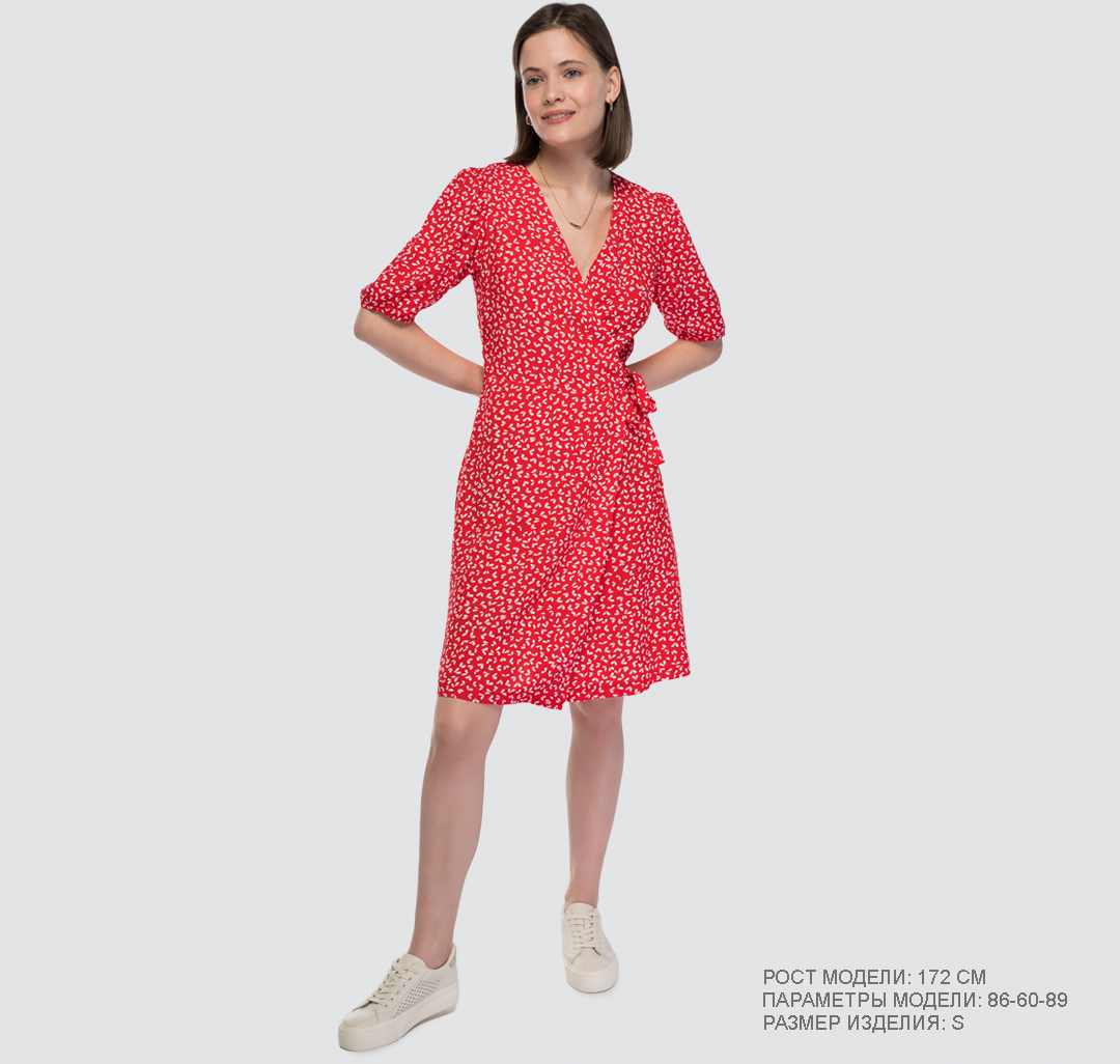 Платье Мармалато, цвет Красный-белый #1