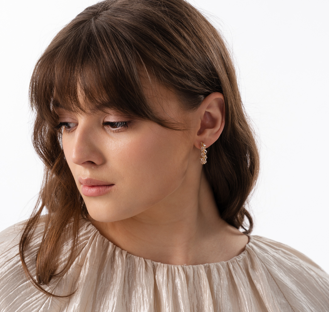 Серьги Мармалато, цвет Золото-прозрачный #3