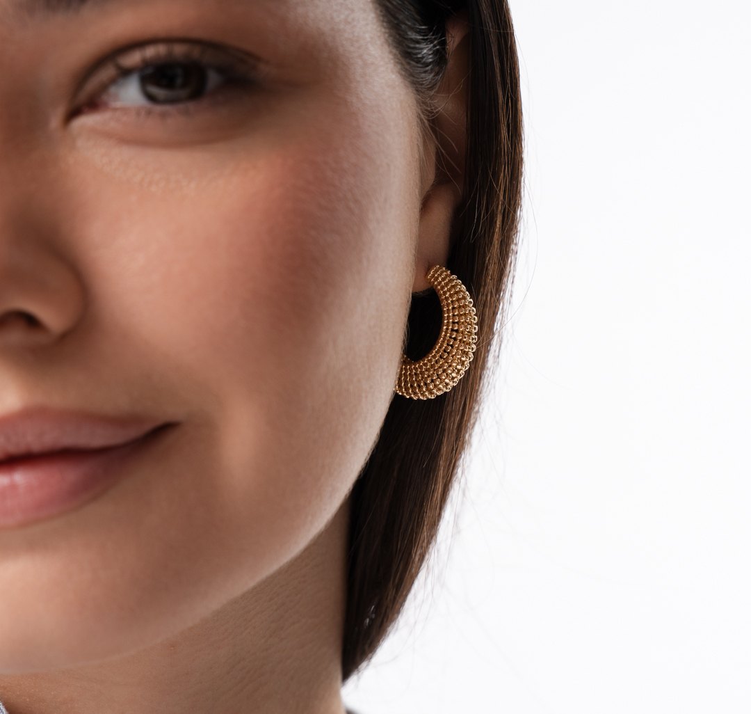 Серьги Мармалато, цвет золото #2