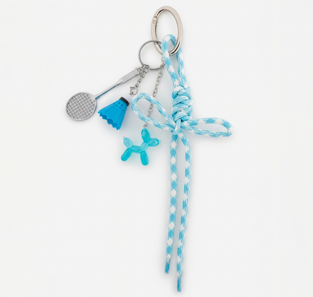 Брелок Мармалато, цвет синий-серебро-белый #1