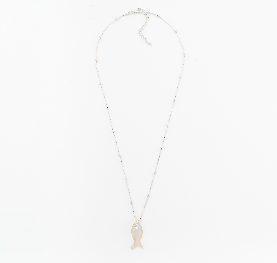 Колье Мармалато, цвет зеленый-белое серебро-прозрачный #4