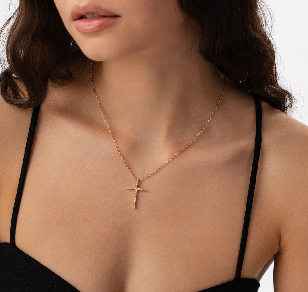 Колье Мармалато, цвет золото-прозрачный #1