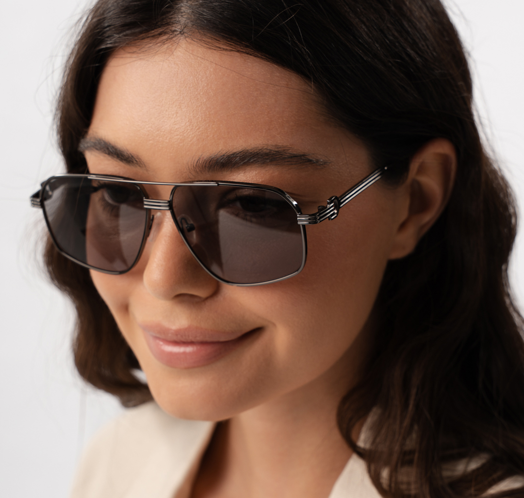 Очки с чехлом Мармалато, цвет серый-черный #2