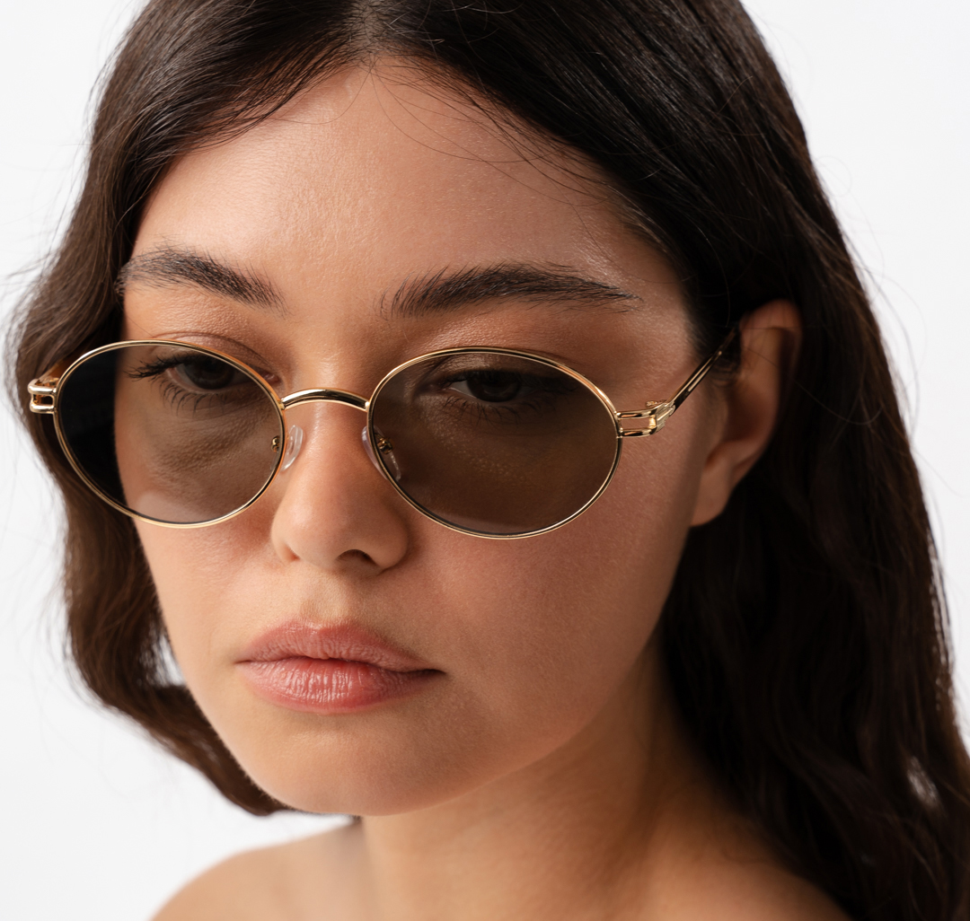 Очки с чехлом Мармалато, цвет золото-серый-черный #1