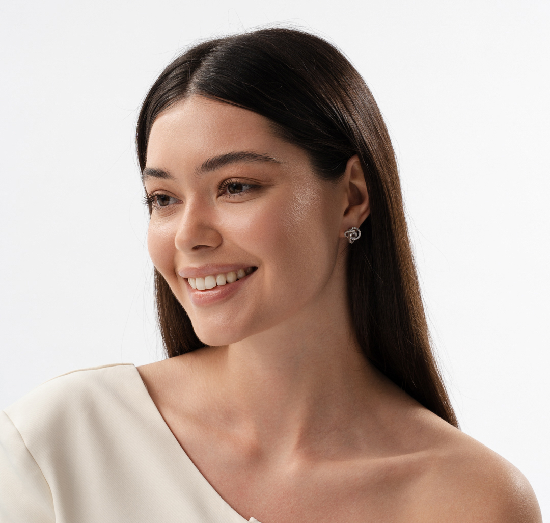 Серьги Мармалато, цвет серебро-прозрачный #3