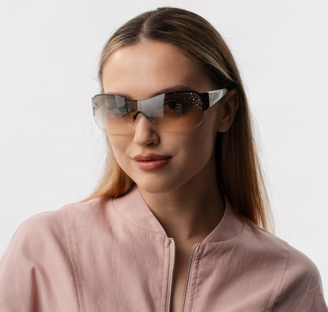 Очки с чехлом Мармалато, цвет серый-белый-серебро #2