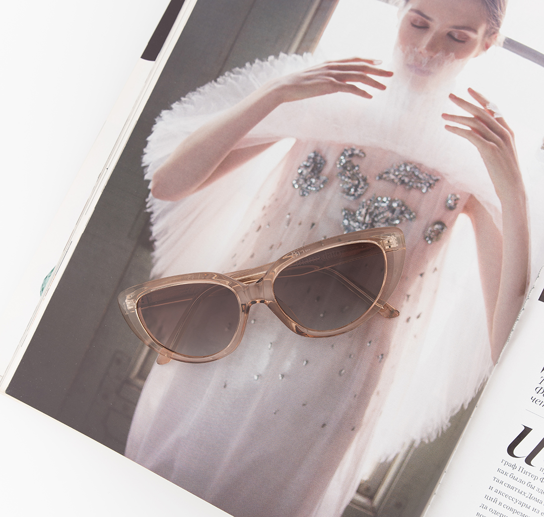 Очки с чехлом Мармалато, цвет бежевый-розовый #4