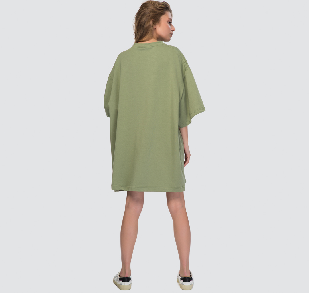 Платье-футболка Мармалато, цвет Оливковый #4