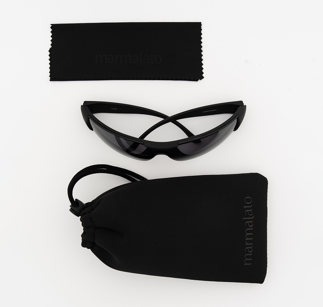 Очки с чехлом Мармалато, цвет матовый черный-черный #7