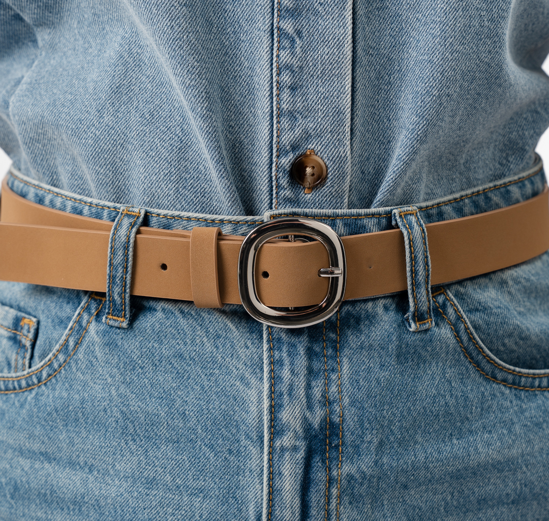 Ремень Мармалато, цвет бежевый-серебро #4