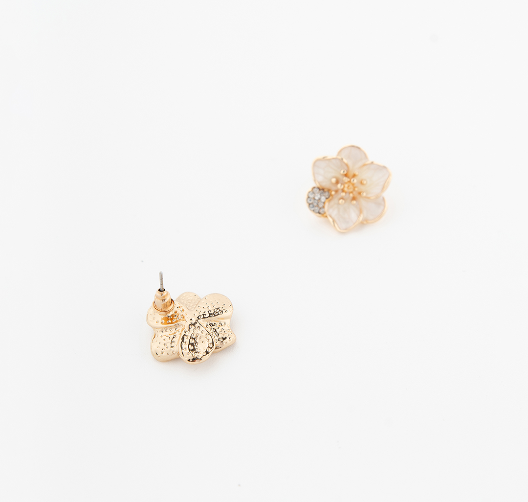 Серьги Мармалато, цвет молочный-золото-прозрачный #4