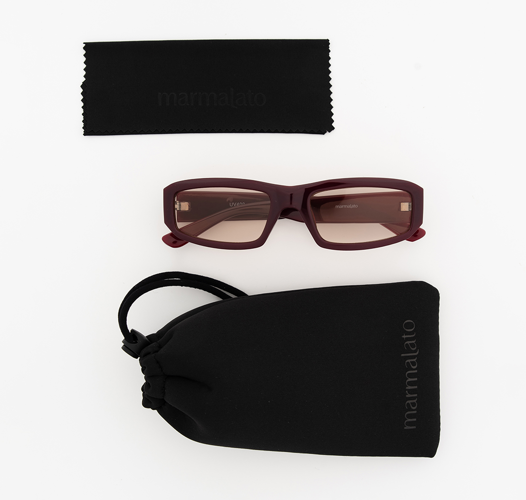 Очки с чехлом Мармалато, цвет винный #8