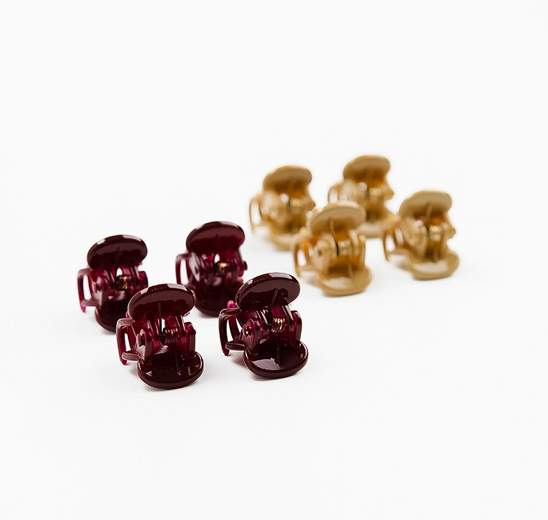 Набор крабов (8 шт) Мармалато, цвет винный-бежевый #3