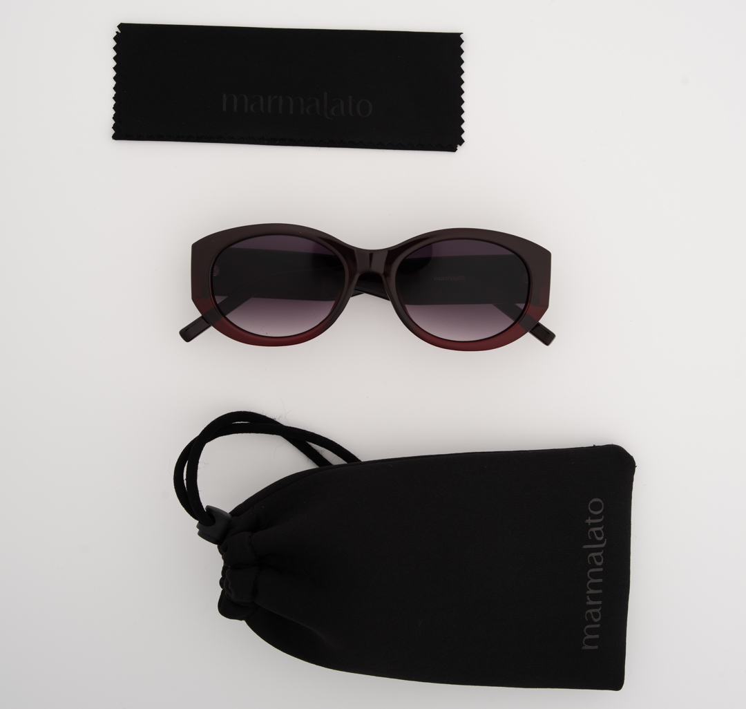 Очки с чехлом Мармалато, цвет винный-черный #6