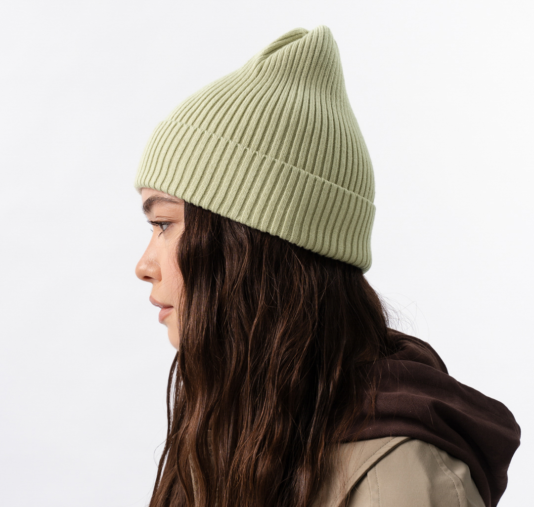 Шапка Мармалато, цвет светло-оливковый #2