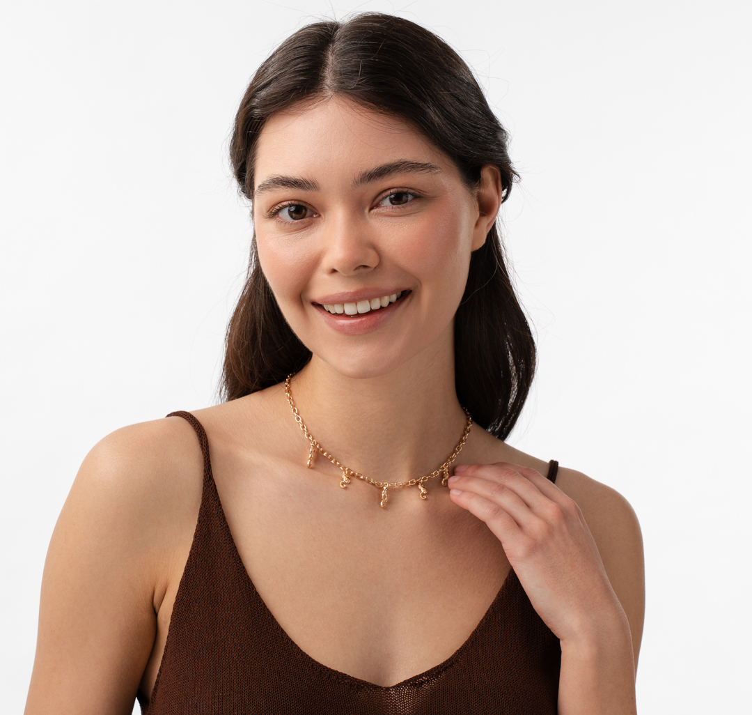 Колье Мармалато, цвет золото #2