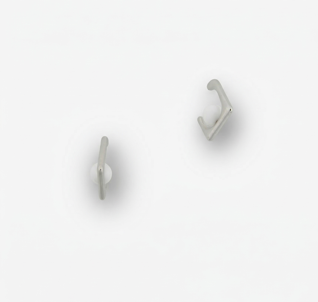 Серьги Мармалато, цвет белое серебро-белый #4