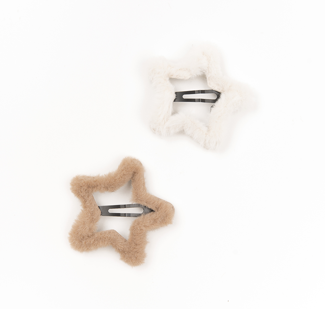 Набор зажимов (2 шт) Мармалато, цвет Молочный-бежевый #1